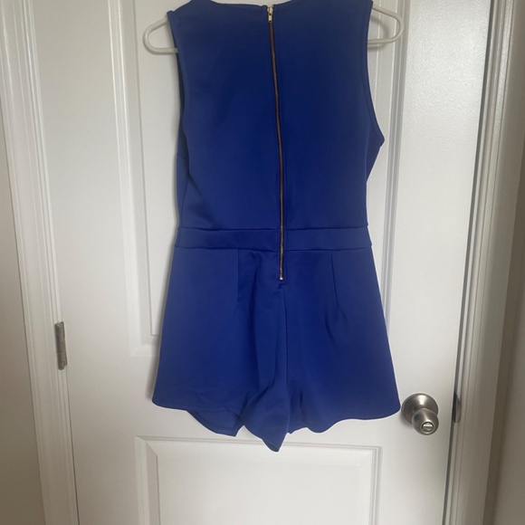 Charlotte Russe Blue Low Cut Romper - Picture 4 of 5